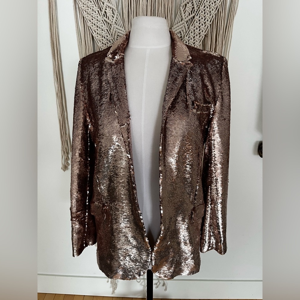 IRO Paris AK999 Metallic Sequin Blazer